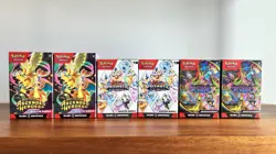 Pokemon Booster Bundle Lot Prismatic Evolution Phantasmal Flames Ascended Heroes - Image 1