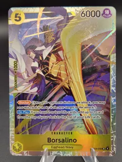 One Piece TCG Borsalino EB04-058 SR Adventure on Kami's Island Foil English NM - Image 1