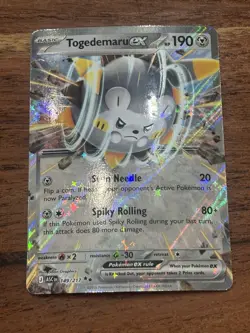 Pokemon TCG Togedemaru Ex 149/217 Ascended Heroes Double Rare NM Card - Image 1
