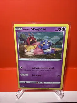 Pokemon TCG Pokemon Galarian Slowpoke Promo Holo Cosmo SWSH126 NM Card - Image 1