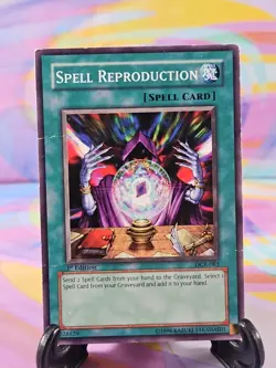 Yu-Gi-Oh TCG Card | Spell Reproduction DCR-083 First Edition HP - Image 1