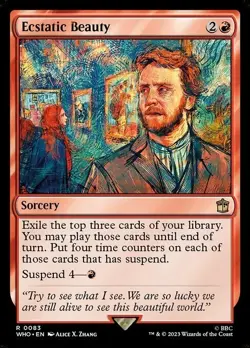 Ecstatic Beauty NM Doctor Who MTG Magic The Gathering Red English Card - Image 1