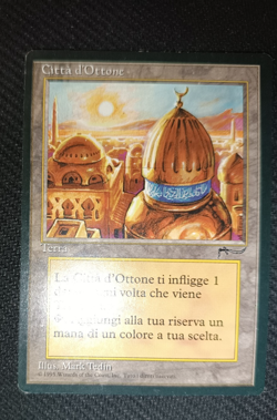 Magic The Gathering Citta d'ottone Rinascimento City of Brass Terra Land - Image 5