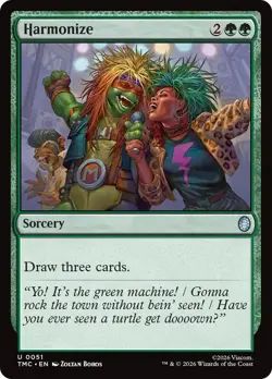 MTG - [TMC - 51] Harmonize Normal Commander: Teenage Mutant Ninja Turtles - Image 1