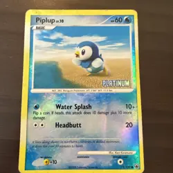 Pokemon Tcg Card Piplup Promos Platinum Stamped Reverse Holo 71/100 - Image 1