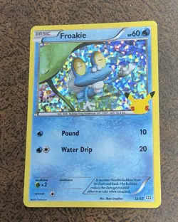 Froakie 22/25 McDonalds 2021 Holo Pokemon Card - Image 1