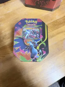 Mega Charizard Ex Tin - Mega Charizard X EX - Pokemon TCG Sealed - Image 1