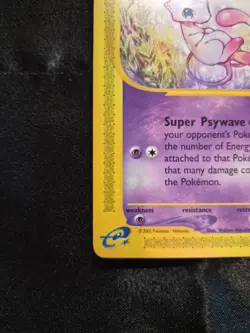 Pokemon Mew 055/165 Expedition Base Set Rare 50 HP. Non-holo Never Played With. - Image 3