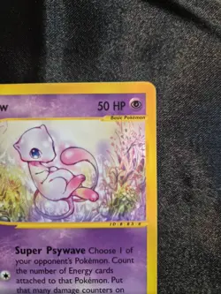Pokemon Mew 055/165 Expedition Base Set Rare 50 HP. Non-holo Never Played With. - Image 5