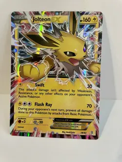 2016 Pokemon Jolteon EX Holo (28/83) - Generations - Image 1
