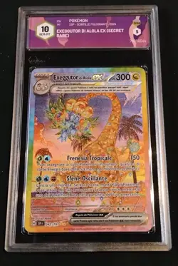 🔥POKEMON ITA🔥EXEGGUTOR DI ALOLA EX 242/191🔥SCINTILLE FOLGORANTI🔥GRAAD 10 - Image 1