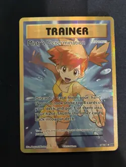 Pokemon Misty's Determination (Full Art) 108/108 Evolutions Ultra Rare Holo NM - Image 1