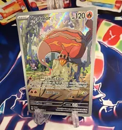 Pokemon TCG Heatmor 104/086 Sv: White Flare Illustration Rare Holo 120 HP - Image 1
