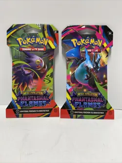 Pokemon TCG: Mega Evolution - Phantasmal Flames Sleeved Booster Pack Set of 2 Pk - Image 1