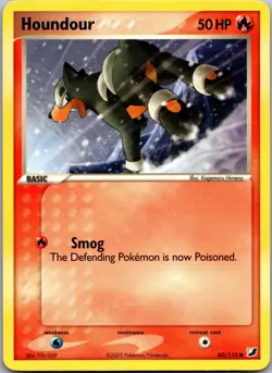 Houndour 60/115 Common Unseen Forces Pokemon Near Mint - Image 1
