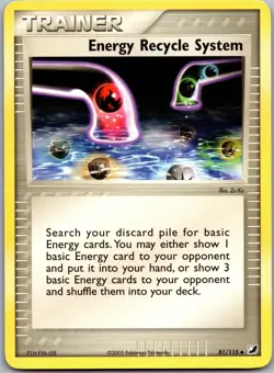 Energy Recycle System 81/115 Uncommon Unseen Forces Pokemon Near Mint - Image 1