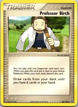 Professor Birch 82/106 Uncommon Emerald Pokemon Near Mint - Image 1
