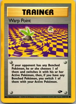 Warp Point 126/132 Common Gym Challenge Pokemon Near Mint - Image 1
