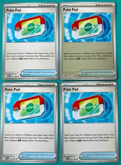 4X- Pokemon Poke Pad 081/088 Perfect Order Trainer Playset of 4 Pokemon TCG - Image 1
