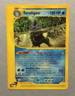 Pokemon TCG Feraligatr 47/165 Expedition Non-Holo Rare 2002 - Image 1