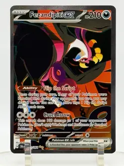 Pokemon TCG #092/064 Fezandipiti EX Shrouded Fable SIR Holo Rare Fill Art NM - Image 1