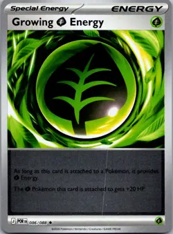Growing Grass Energy 086/088 Rare Perfect Order Pokemon Reverse Holo Near Mint - Image 1