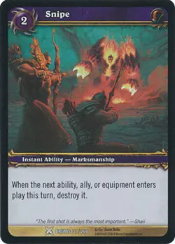 3x Snipe - Foil - Common Near Mint Archives - World of Warcraft TCG - Image 1