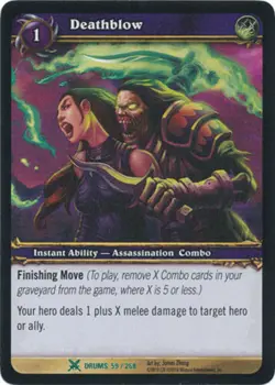 2x Deathblow - Foil - Uncommon Near Mint Archives - World of Warcraft TCG - Image 1