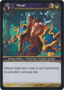 3x Thud! - Foil - Common Near Mint Archives - World of Warcraft TCG - Image 1