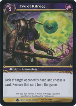 4x Eye of Kilrogg - Foil - Common Near Mint Archives - World of Warcraft TCG - Image 1