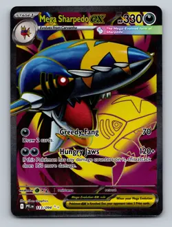 Pokemon TCG Mega Sharpedo ex - Holo Ultra Rare ME02: Phantasmal Flames 113/094 - Image 1