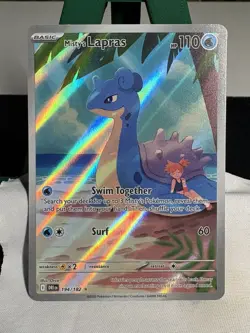 Pokemon Misty's Lapras 194/182 Sv10: Destined Rivals Illustration Rare Holo - Image 1