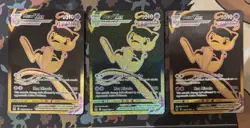3 x Mew VMAX Ultra Rare Holo TG30/TG30 Lost Origin Trainer Gallery Pokemon NM - Image 3