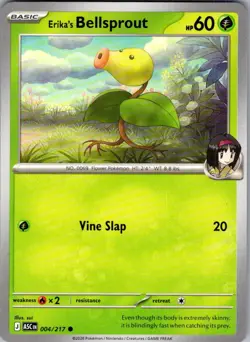 Erika's Bellsprout Ascended Heroes 004/217 Common Pokemon Near Mint - Image 1