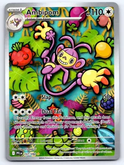 Ambipom 107/094 Illustration Rare Phantasmal Flames Pokemon Near Mint - Image 1
