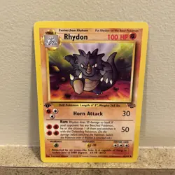Rhydon - 45/64 Jungle Pokemon 1st Edition - Pokemon TCG 1999 WOTC - MP/LP - Image 1