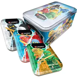 LEGO Ninjago Serie 9 Trading Cards - 1 Tin Box + alle 3 Mini Tin Boxen - Image 1