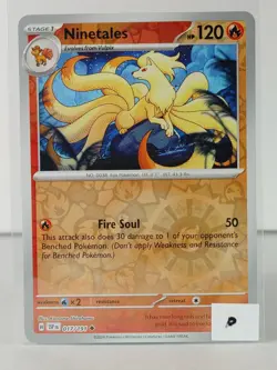 Ninetales - Reverse Holo - Surging Sparks - 017/191 - Pokemon -NM -U Pick - Image 2