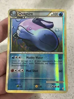 Pokemon Quagsire HeartGold SoulSilver Card 9/123 Holo Rare Reverse Holo Foil - Image 1