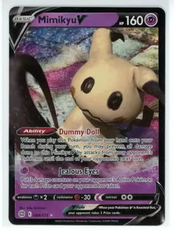 Pokemon TCG Mimikyu V Brilliant Stars 068/172 Holo Ultra Rare NM/M - Image 1