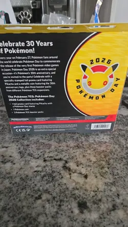 New Sealed Pokemon Day 2026 Collection, 3 Packs & Pikachu Promo IN HAND READY - Image 2