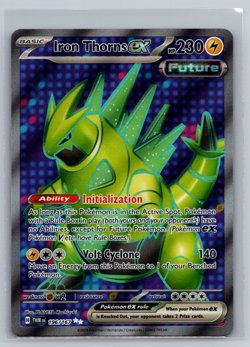 Pokemon TCG Iron Thorns EX 196/167 Sv06: Twilight Masquerade Holo Full Art NM - Image 1