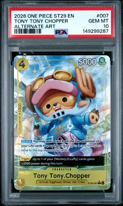 2026 One Piece Starter St29-007 Egghead Tony Tony Chopper Alt Art PSA 10 #007 - Image 1