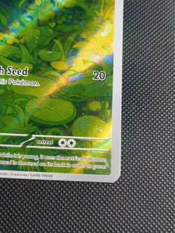 Pokemon TCG Bulbasaur Illustration Rare Holo Card 166/165 Scarlet and Violet 151 - Image 4