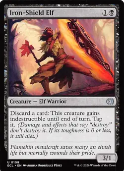 Iron Shield Elf 108 Lorwyn Eclipsed Magic the Gathering - Image 1