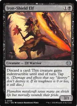 Iron Shield Elf 108 Lorwyn Eclipsed Magic the Gathering - Image 1