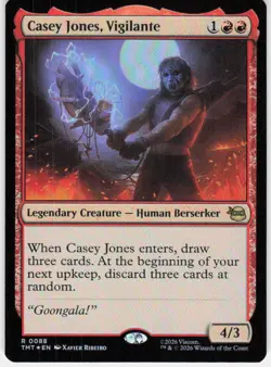 Casey Jones Vigilante Foil 88 Teenage Mutant Ninja Turtles Magic the Gathering - Image 1