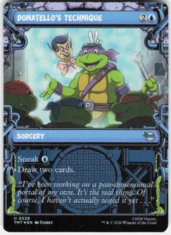 Donatello's Technique Showcase Foil 228 TMNT Magic the Gathering - Image 1