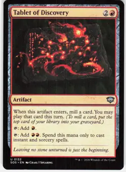 Tablet of Discovery 132 Secrets of Strixhaven Magic the Gathering - Image 1