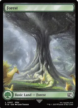 Forest 307 Final Fantasy Magic the Gathering - Image 1